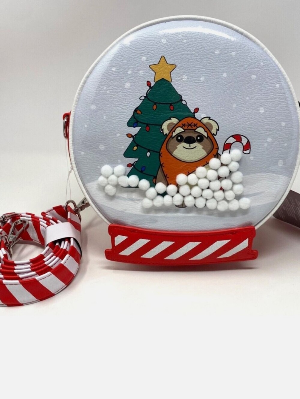 DISNEY LOUNGEFLY STAR WARS HOLIDAY SNOW GLOBE CROSSBODY